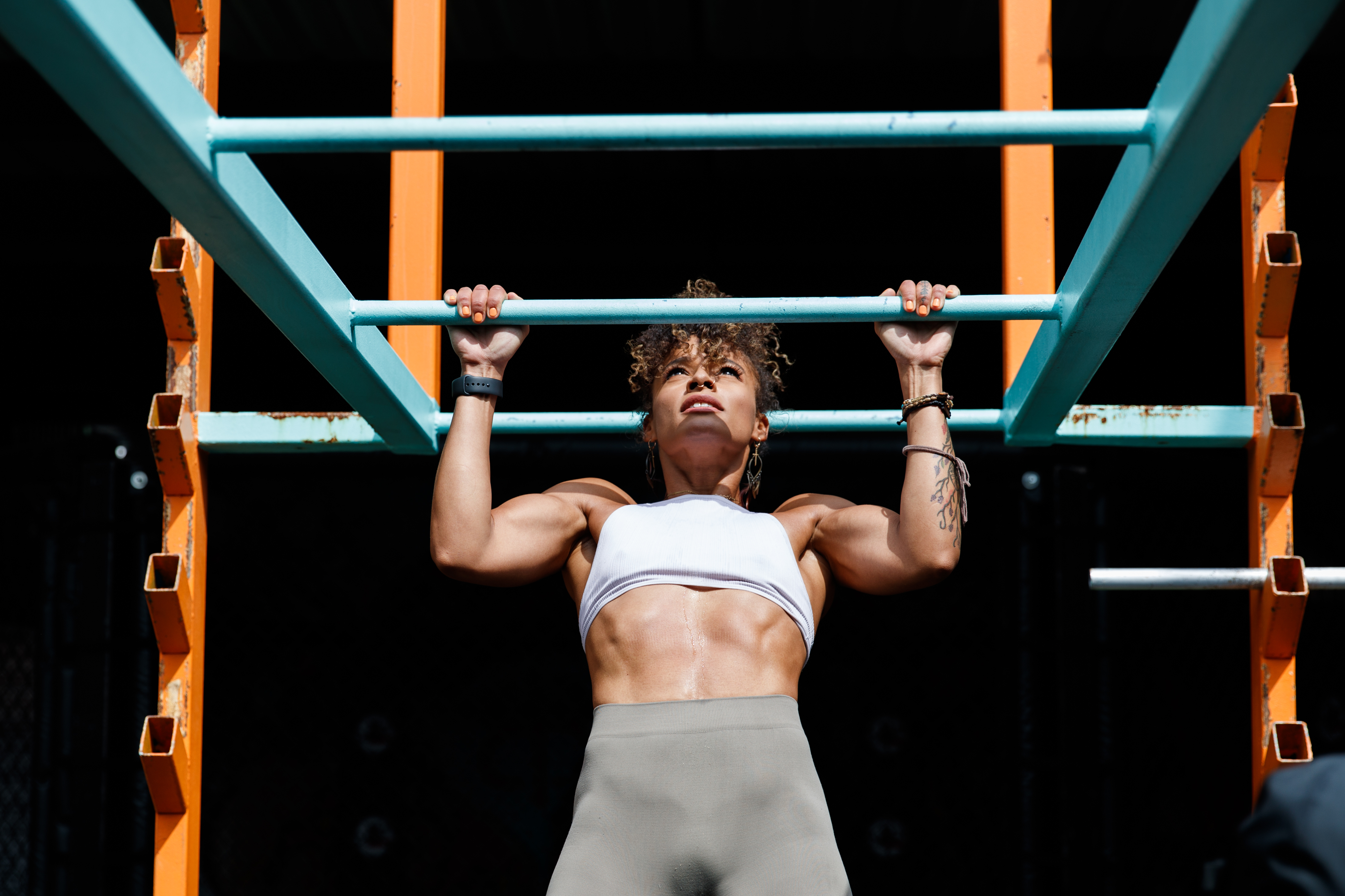 Leg Lifts & Holding a Pull-Up Bar : Full Fitness Training 